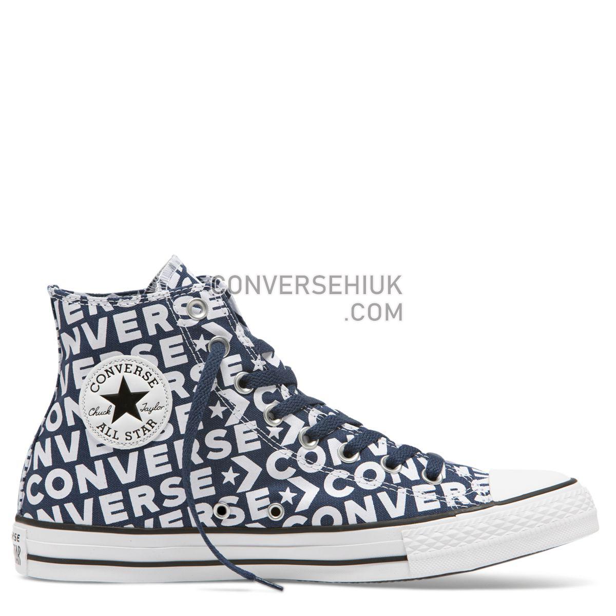 Converse Chuck Taylor All Star Wordmark High Top Navy Navy/White/White 163952 Shoes