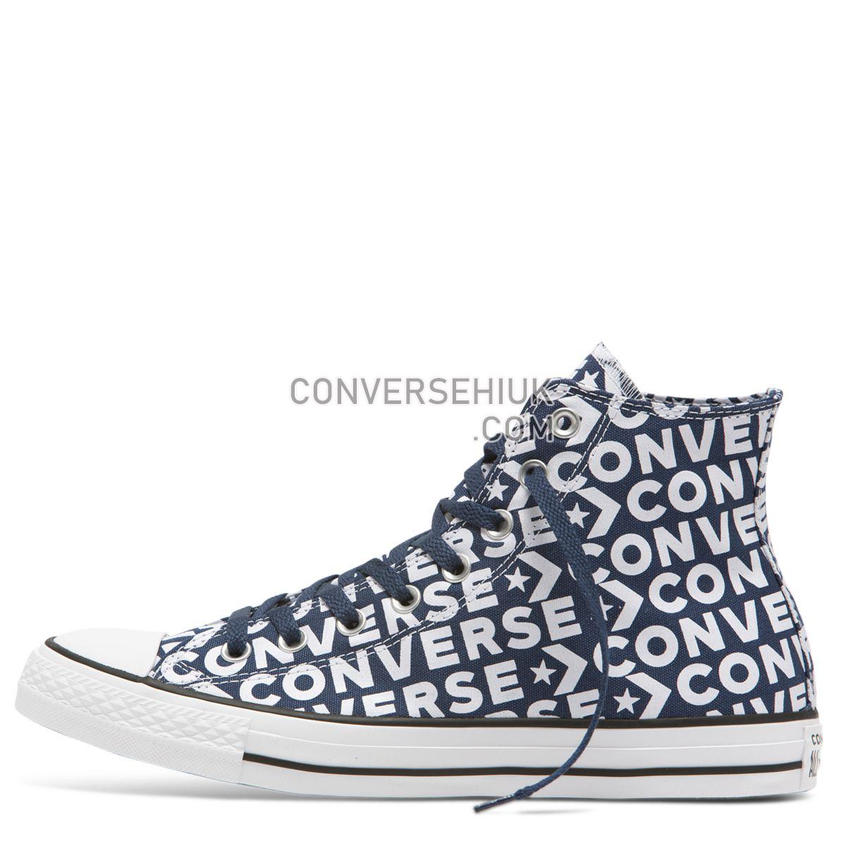 Converse Chuck Taylor All Star Wordmark High Top Navy Navy/White/White 163952 Shoes