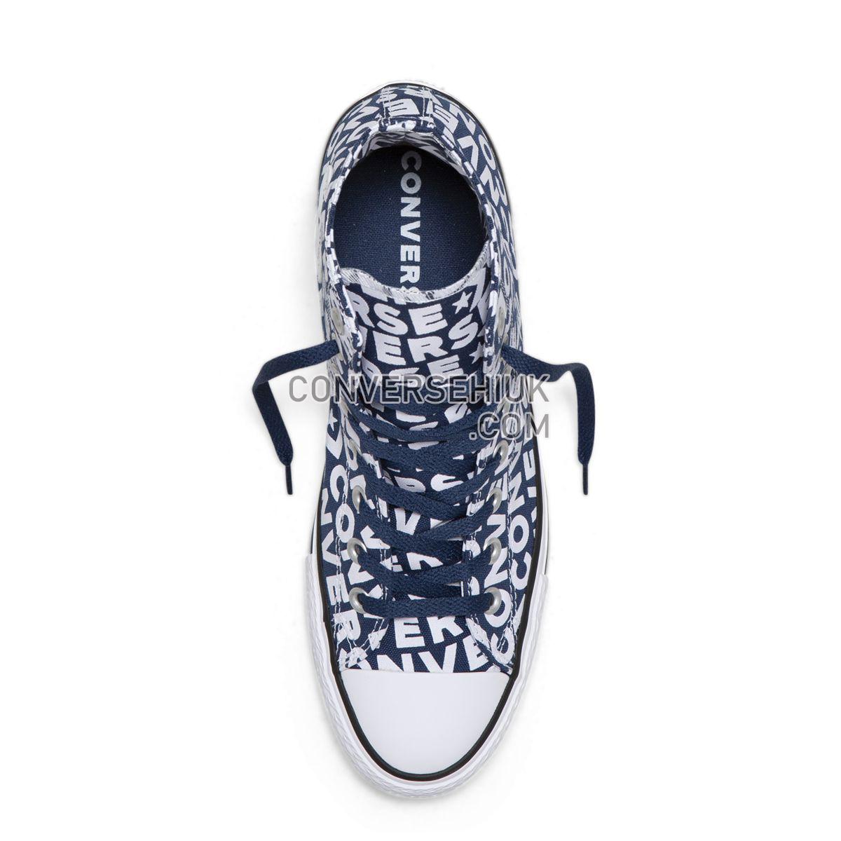 Converse Chuck Taylor All Star Wordmark High Top Navy Navy/White/White 163952 Shoes