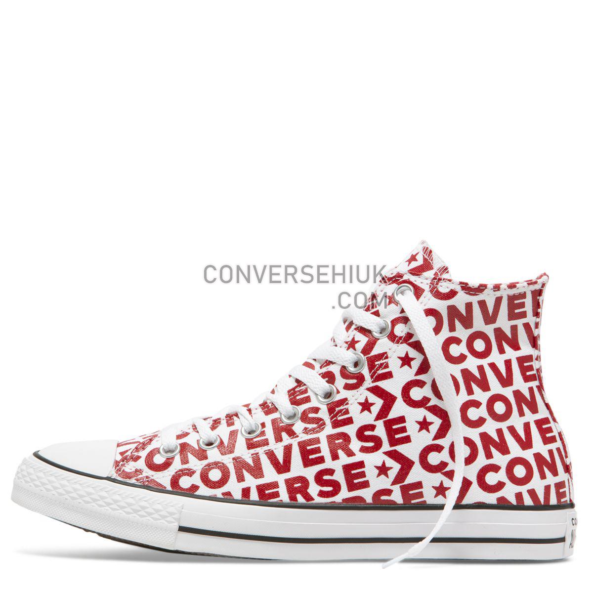 Converse Chuck Taylor All Star Wordmark High Top White White/Enamel Red/White 163953 Shoes