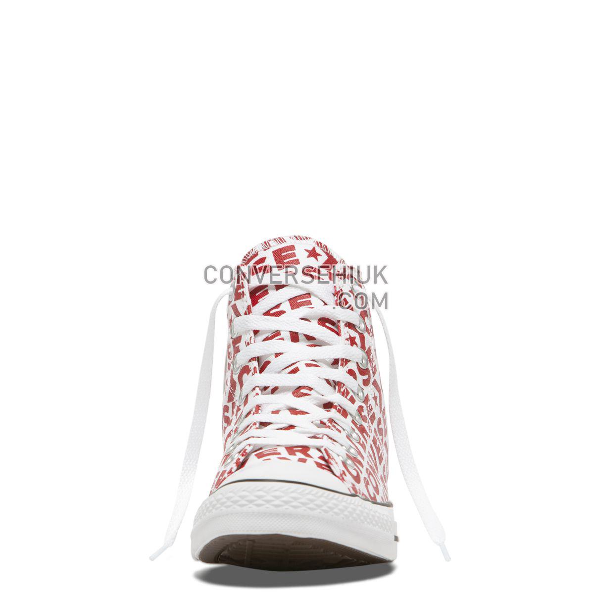 Converse Chuck Taylor All Star Wordmark High Top White White/Enamel Red/White 163953 Shoes