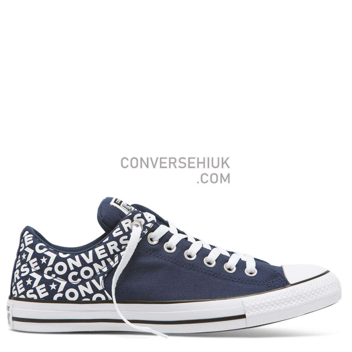 Converse Chuck Taylor All Star Street Wordmark Low Top Navy Navy/White/Navy 163956 Shoes