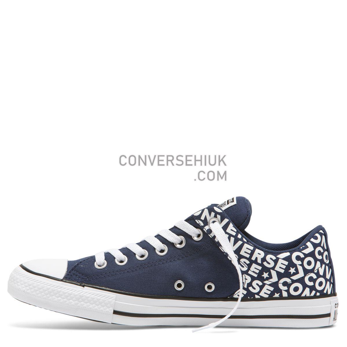 Converse Chuck Taylor All Star Street Wordmark Low Top Navy Navy/White/Navy 163956 Shoes