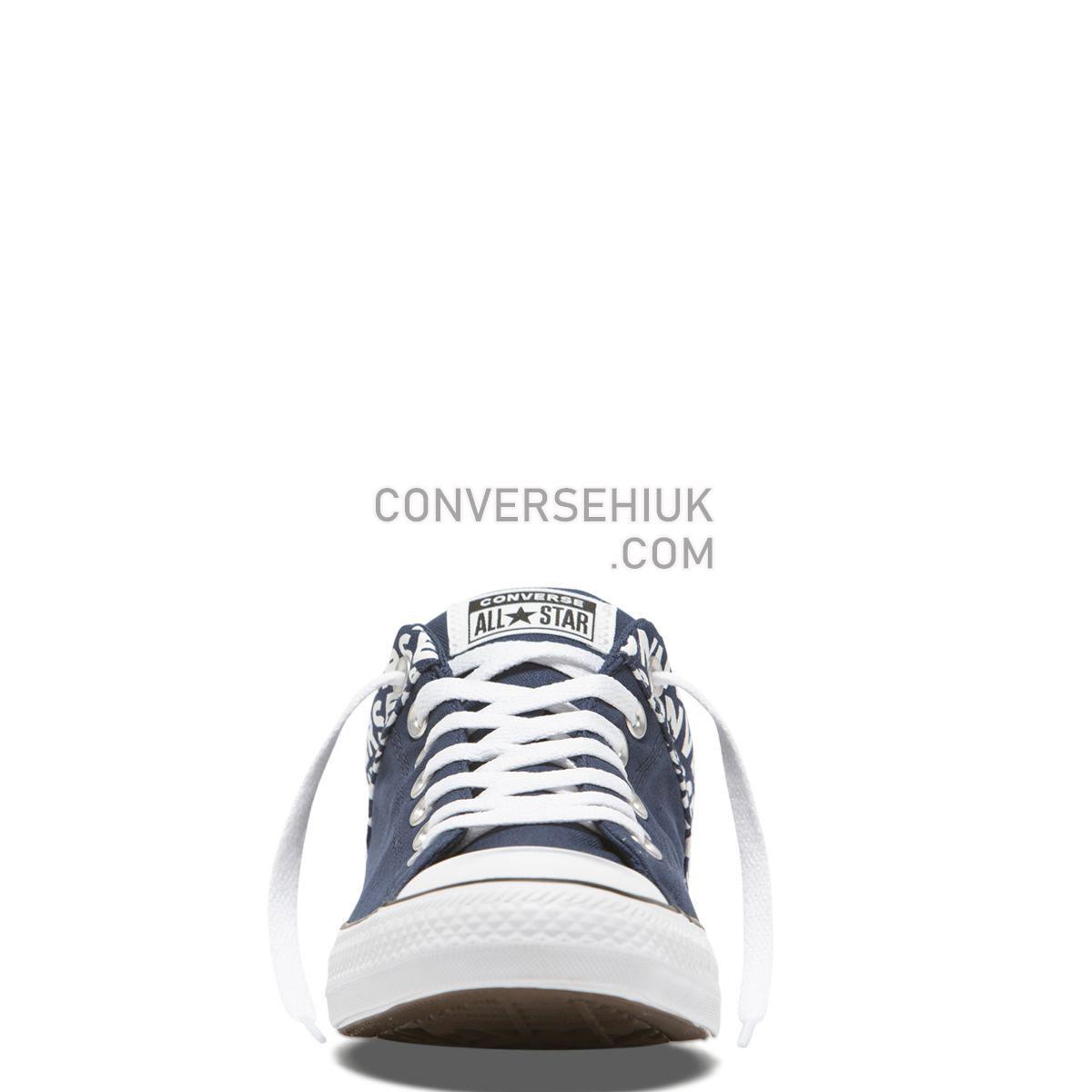 Converse Chuck Taylor All Star Street Wordmark Low Top Navy Navy/White/Navy 163956 Shoes