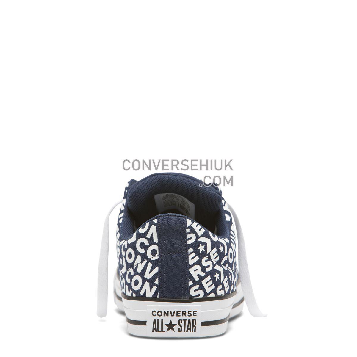 Converse Chuck Taylor All Star Street Wordmark Low Top Navy Navy/White/Navy 163956 Shoes