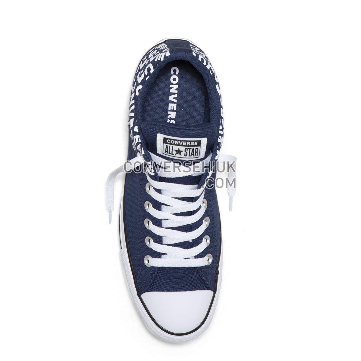 Converse Chuck Taylor All Star Street Wordmark Low Top Navy Navy/White/Navy 163956 Shoes