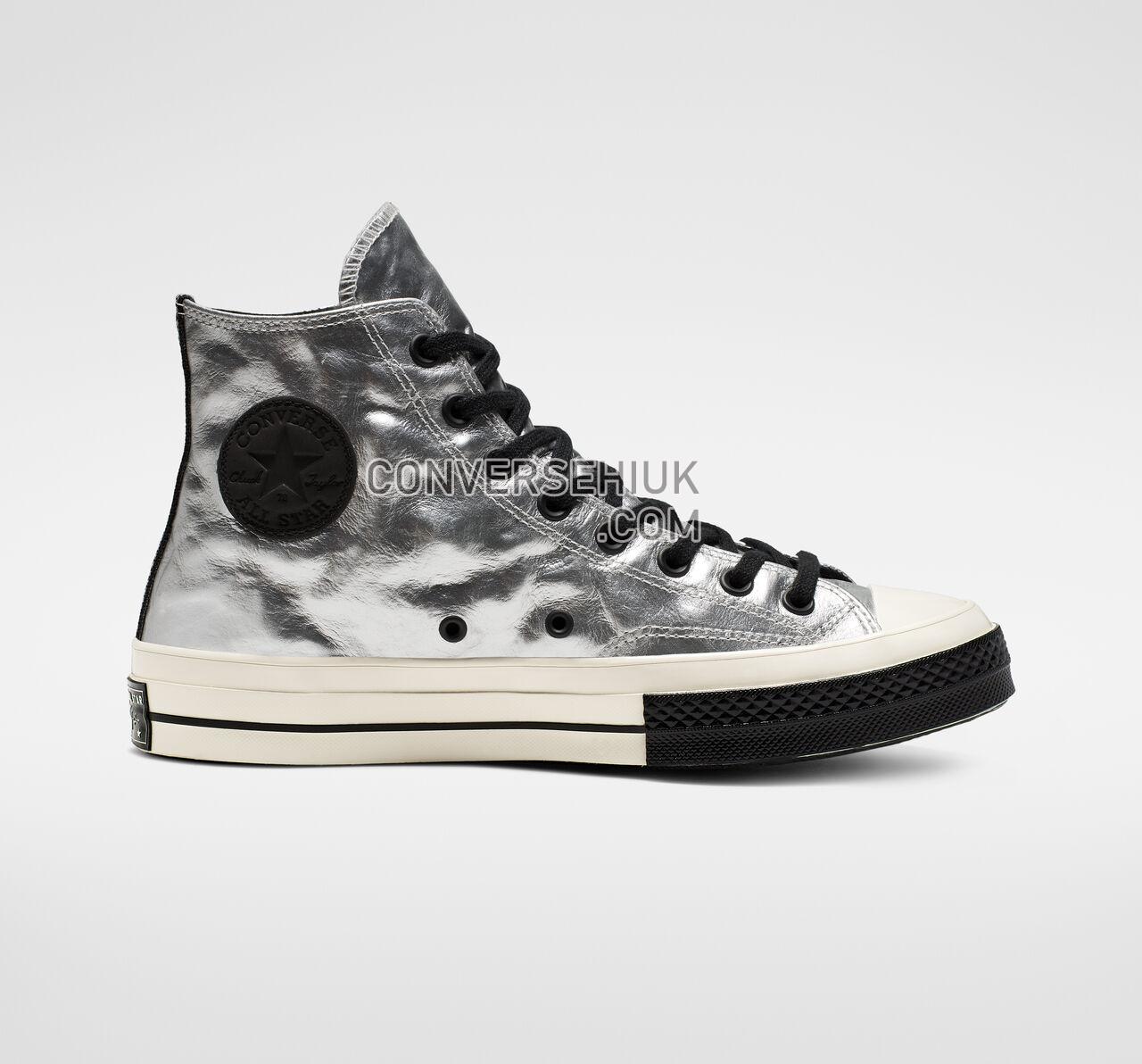 Converse Chuck 70 Flight School Leather High Top Silver/Black/Egret 165050C Shoes