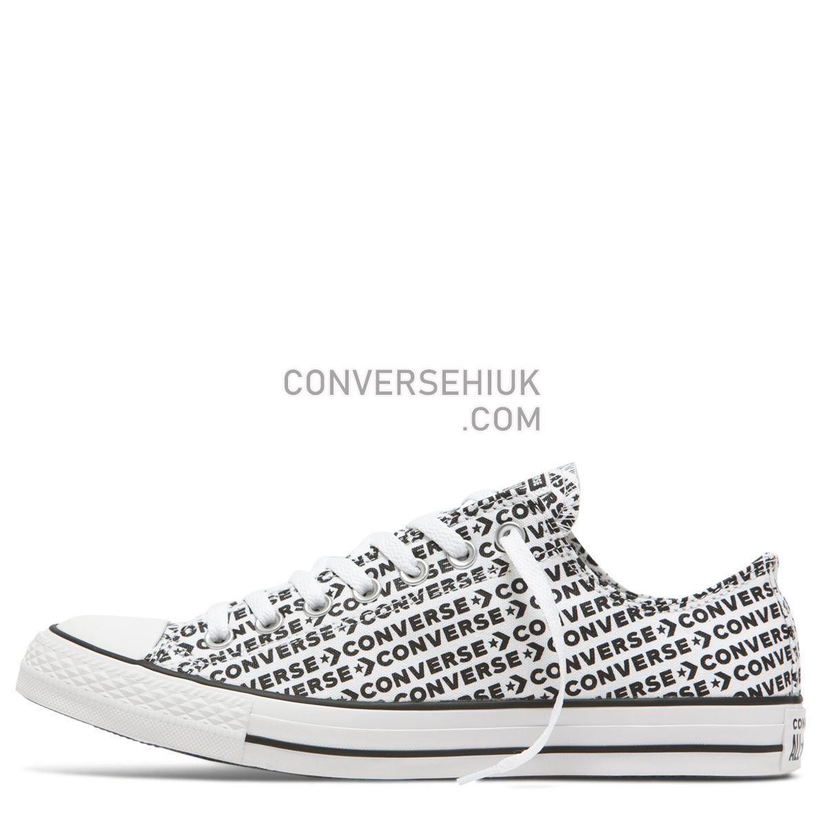 Converse Chuck Taylor All Star Wordmark Low Top White White/Black/White 164020 Shoes