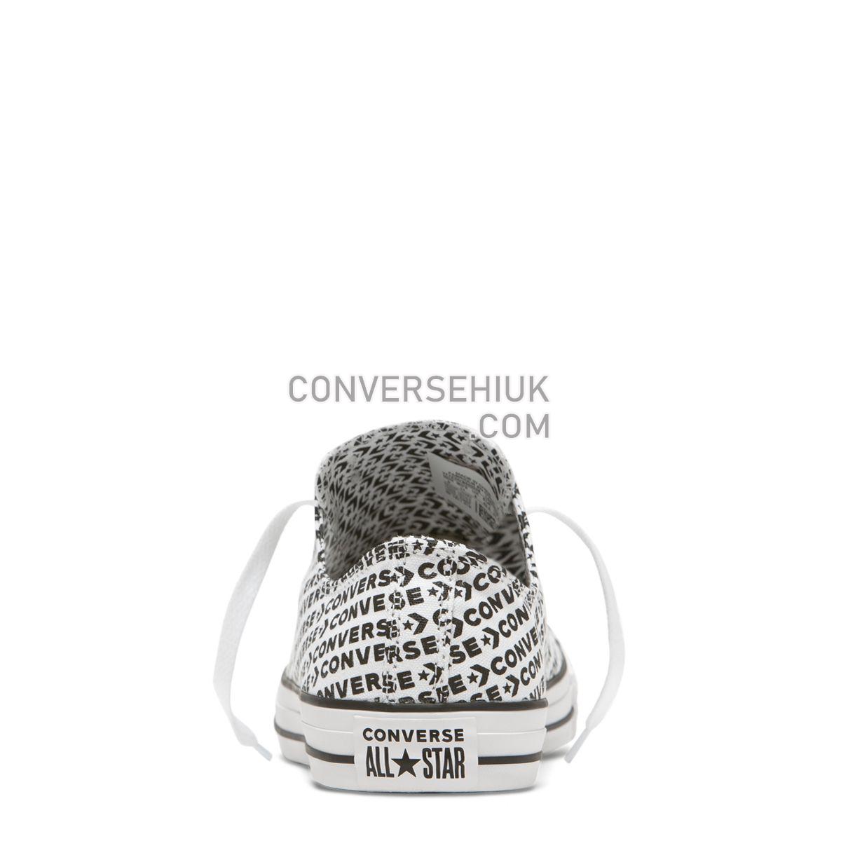 Converse Chuck Taylor All Star Wordmark Low Top White White/Black/White 164020 Shoes