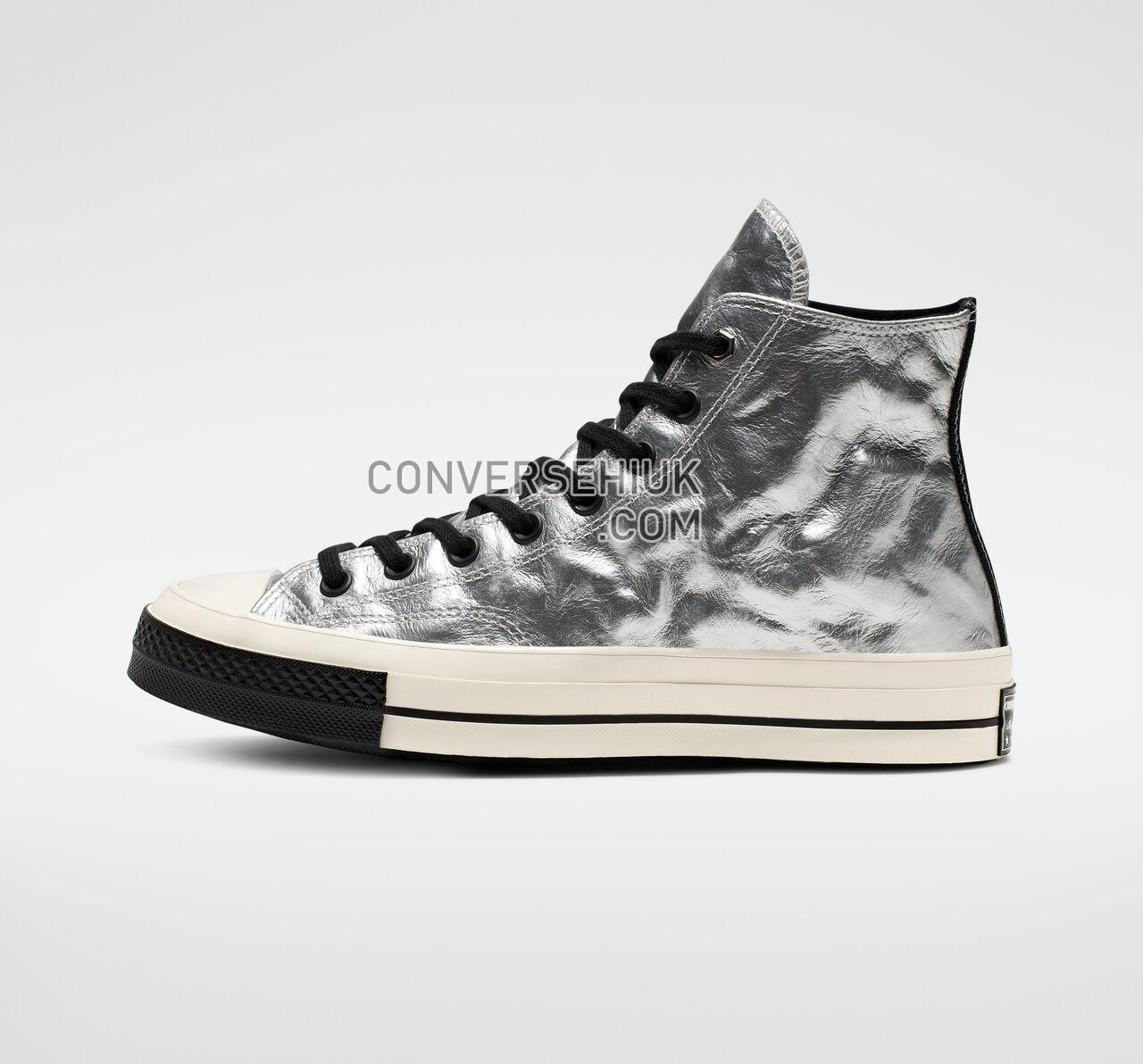 Converse Chuck 70 Flight School Leather High Top Silver/Black/Egret 165050C Shoes