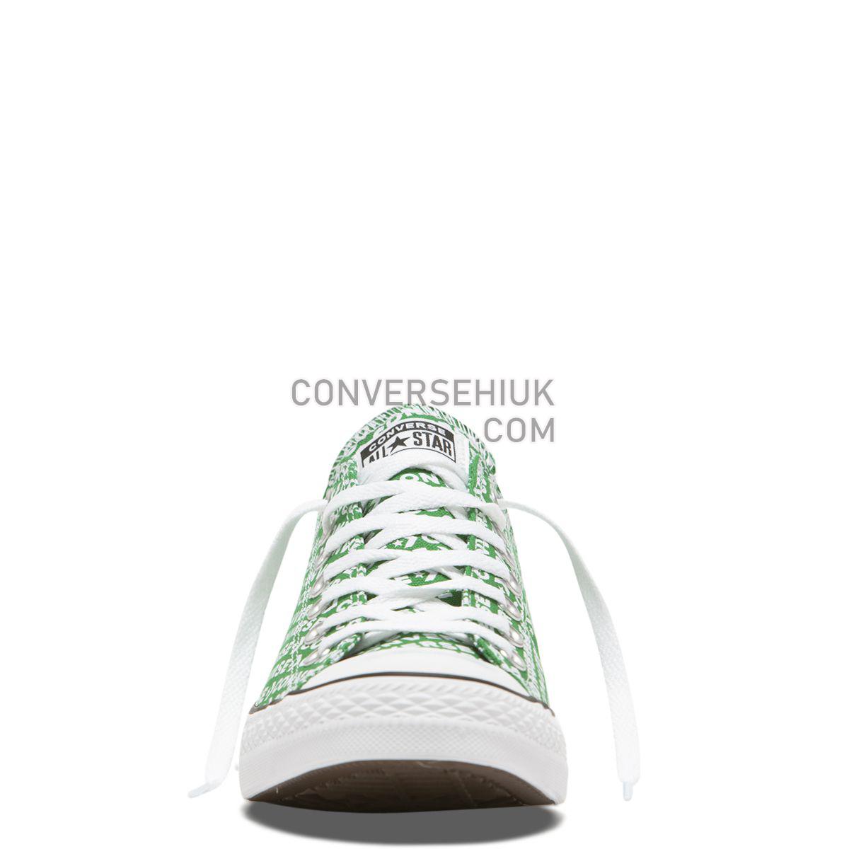 Converse Chuck Taylor All Star Wordmark Low Top Green Green/Green/White 163950 Shoes