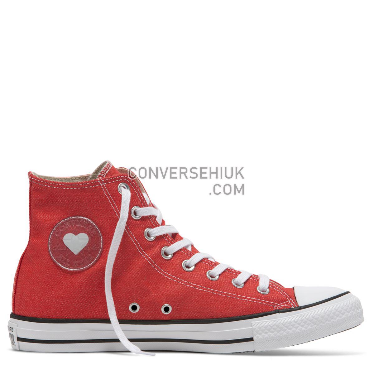 Converse Chuck Taylor All Star Denim Love High Top Sedona Red Sedona Red/Black/White 163305 Shoes