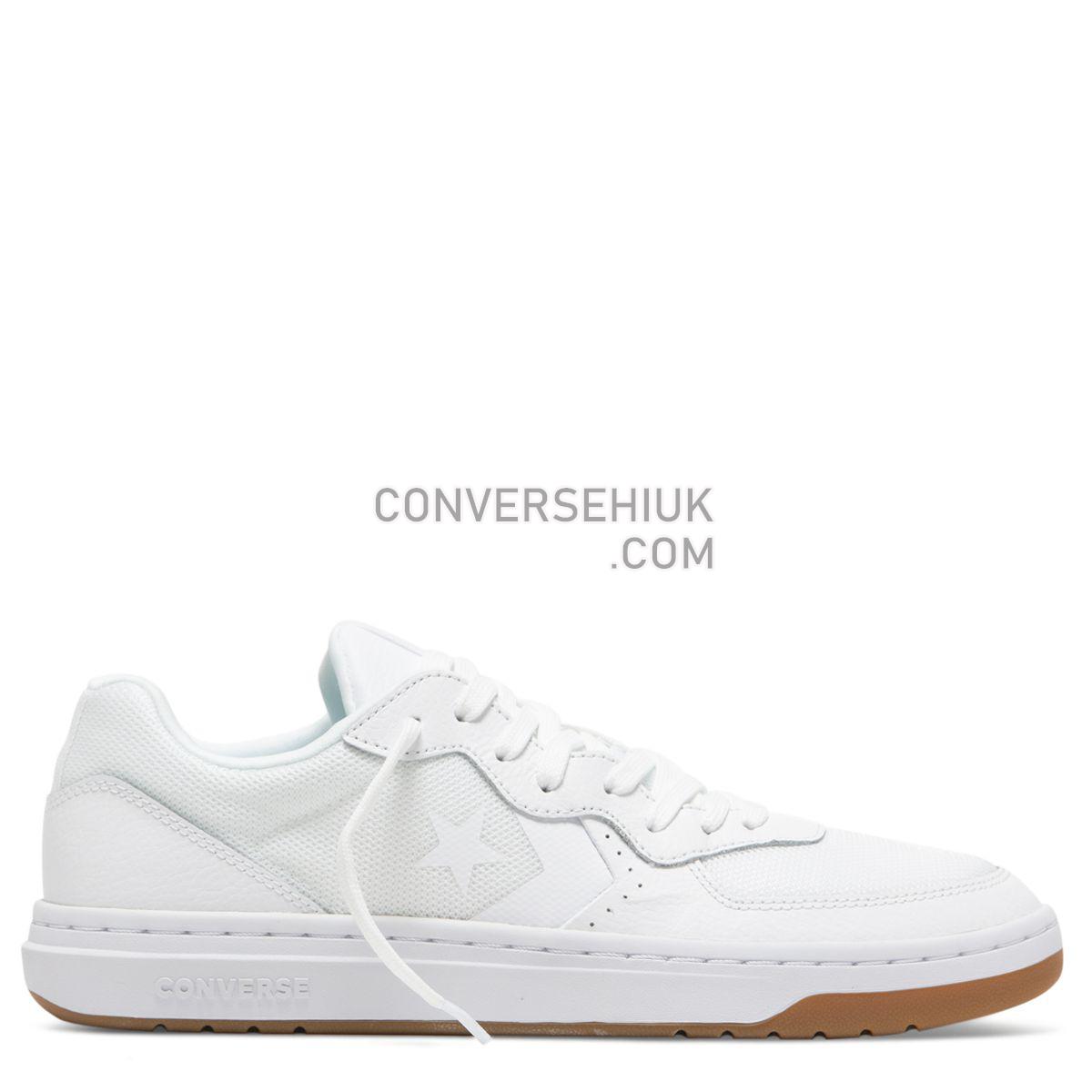 Converse Rival Leather Low Top White White/White/Gum 163206 Shoes