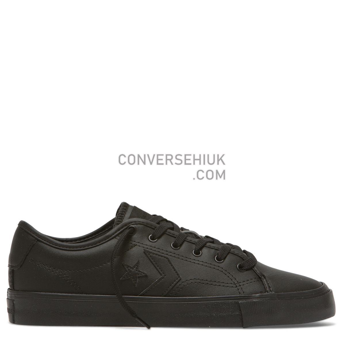 Converse Star Replay Low Top Black Black/Black/Black 164543 Shoes