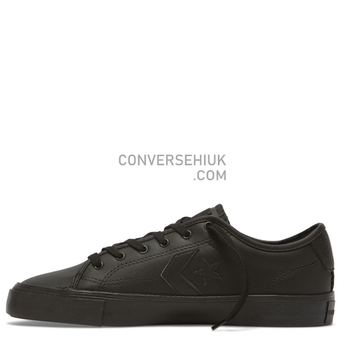 Converse Star Replay Low Top Black Black/Black/Black 164543 Shoes