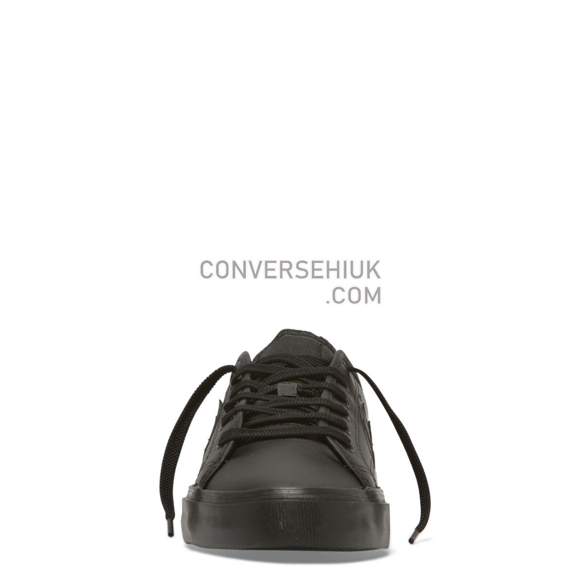 Converse Star Replay Low Top Black Black/Black/Black 164543 Shoes