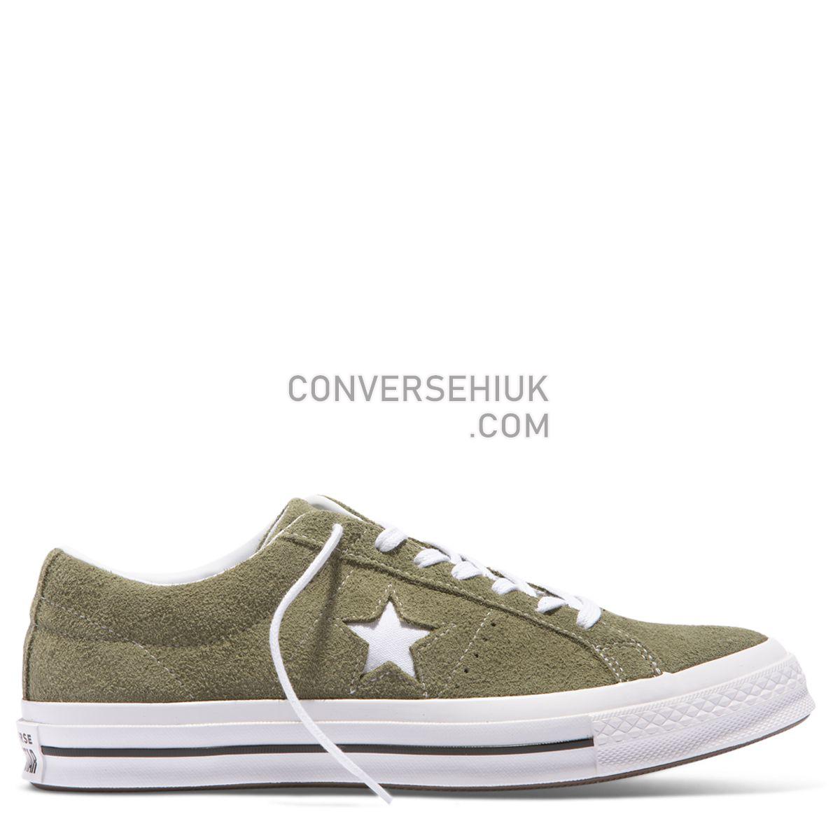 Converse One Star Vintage Suede Low Top Field Surplus Field Surplus/White/White 161576 Shoes