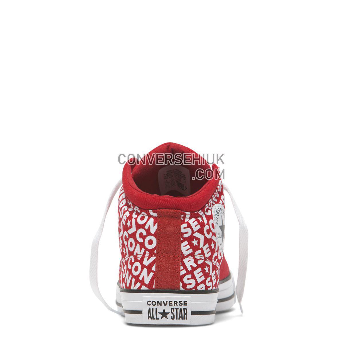 Converse Chuck Taylor All Star High Street Wordmark Mid Enamel Red Enamel Red/Enamel Red/White 163955 Shoes