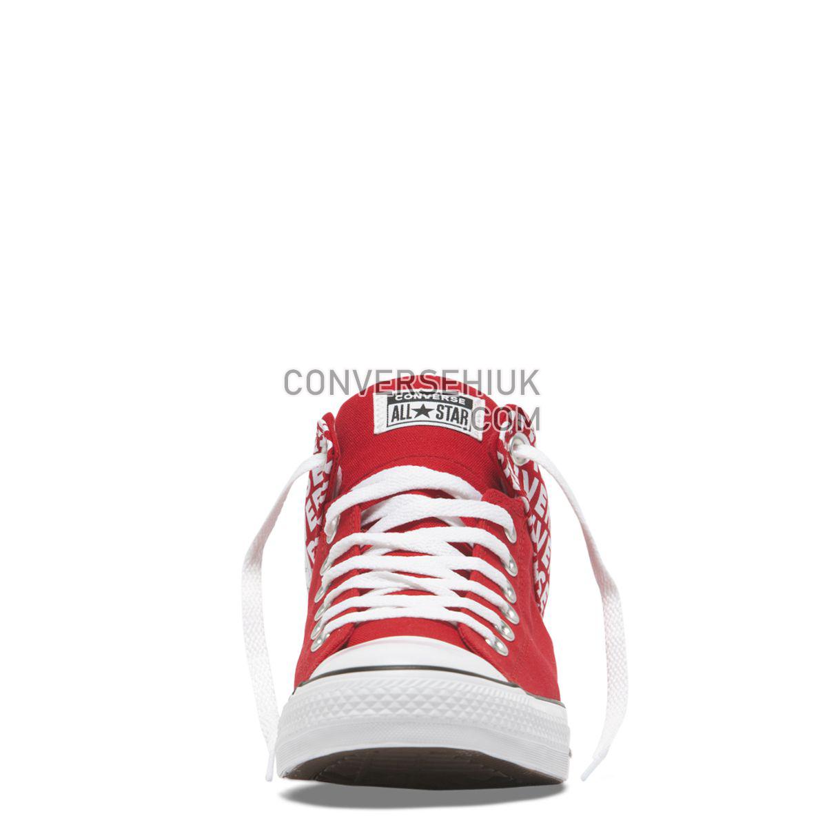 Converse Chuck Taylor All Star High Street Wordmark Mid Enamel Red Enamel Red/Enamel Red/White 163955 Shoes