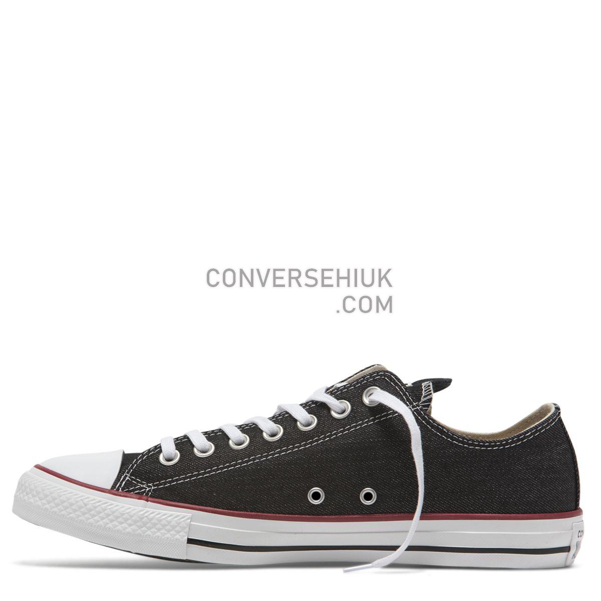 Converse Chuck Taylor All Star Denim Love Low Top Black Black/White/Garnet 163309 Shoes