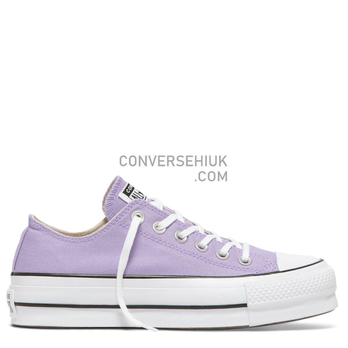 Converse Chuck Taylor All Star Seasonal Lift Low Top Washed Lilac Washed Lilac/Black/White 564384 Shoes