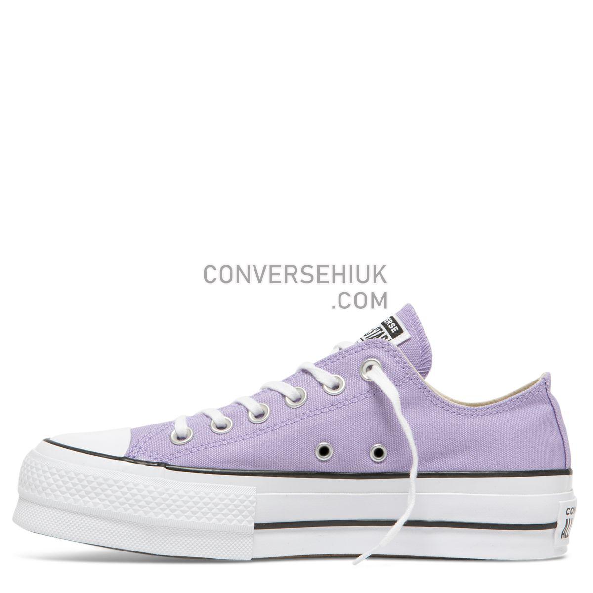 Converse Chuck Taylor All Star Seasonal Lift Low Top Washed Lilac Washed Lilac/Black/White 564384 Shoes