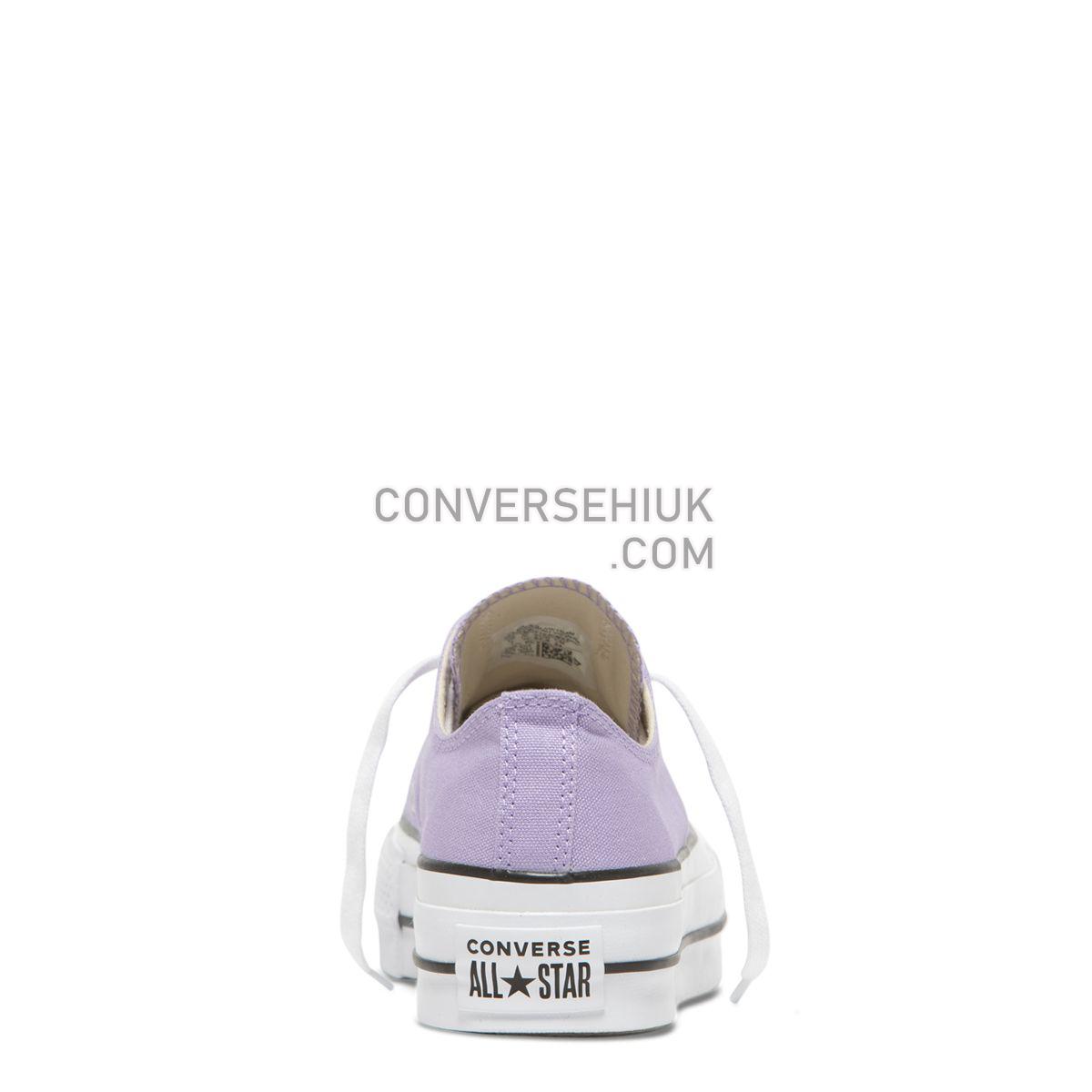 Converse Chuck Taylor All Star Seasonal Lift Low Top Washed Lilac Washed Lilac/Black/White 564384 Shoes