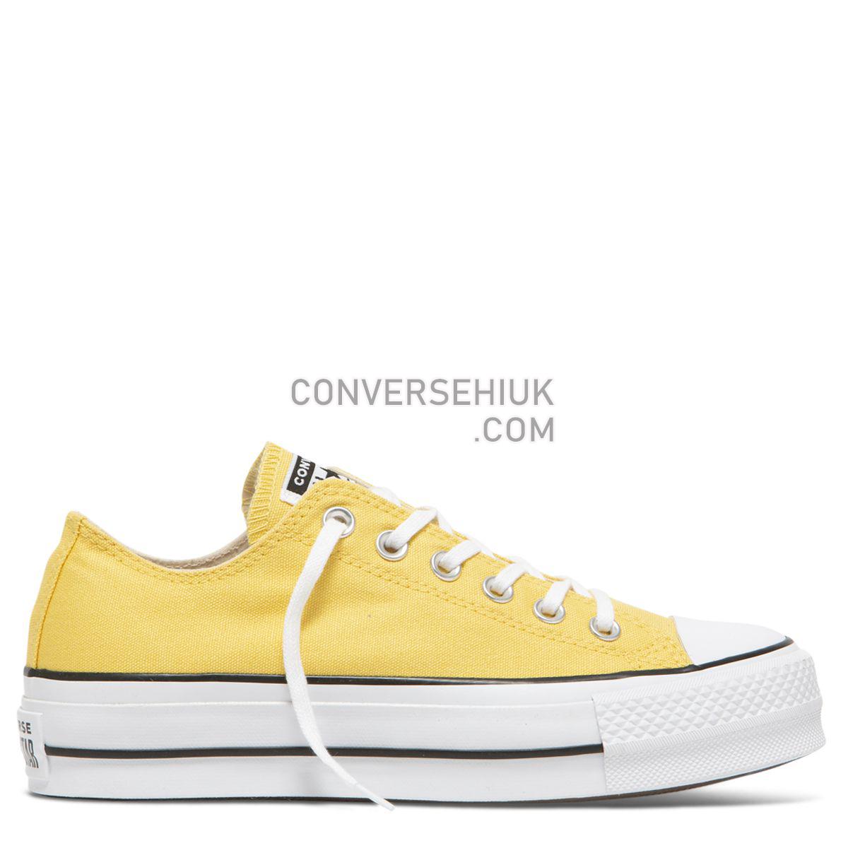 Converse Chuck Taylor All Star Seasonal Lift Low Top Butter Yellow Butter Yellow/Black/White 564385 Shoes