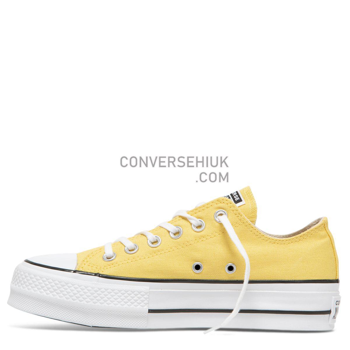 Converse Chuck Taylor All Star Seasonal Lift Low Top Butter Yellow Butter Yellow/Black/White 564385 Shoes