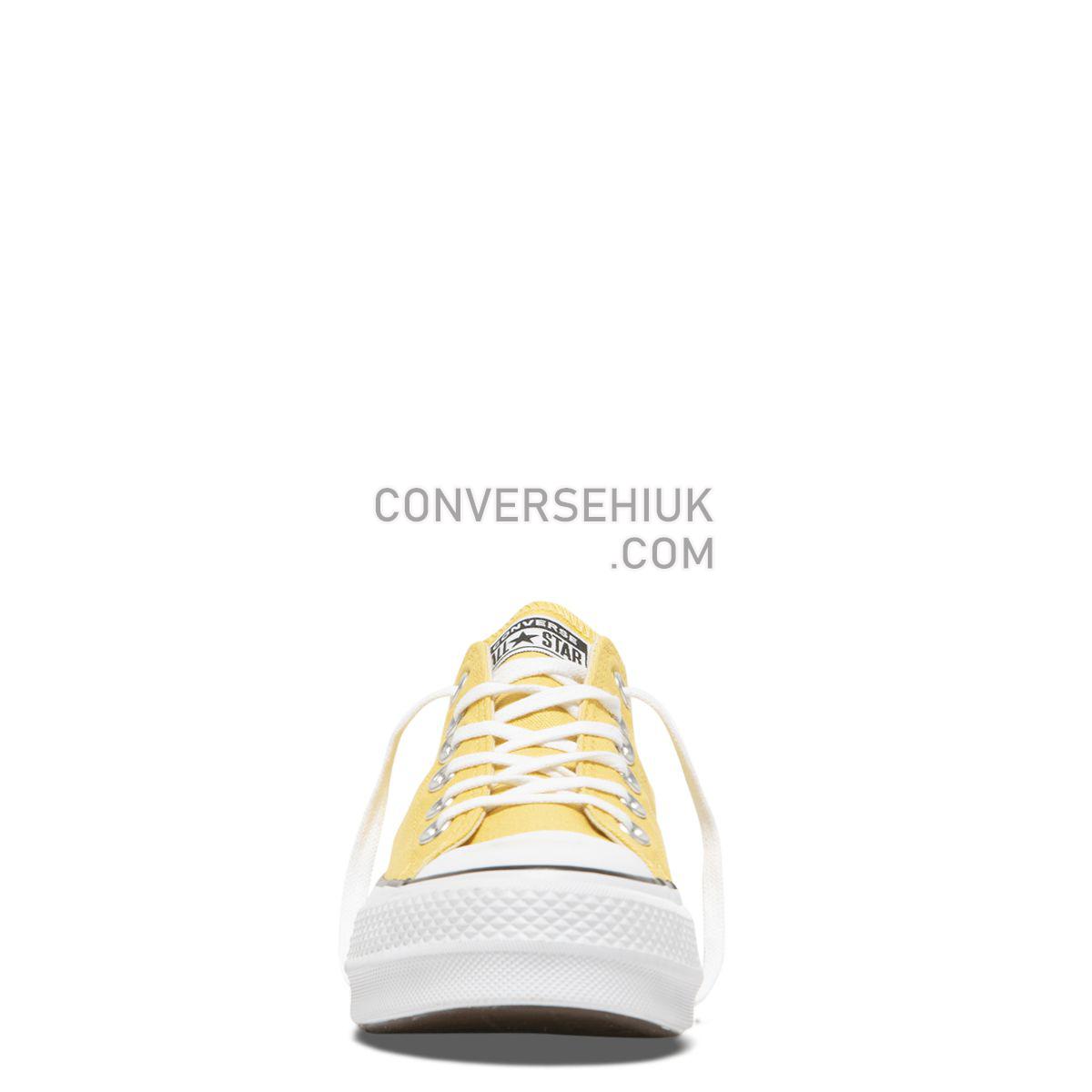 Converse Chuck Taylor All Star Seasonal Lift Low Top Butter Yellow Butter Yellow/Black/White 564385 Shoes