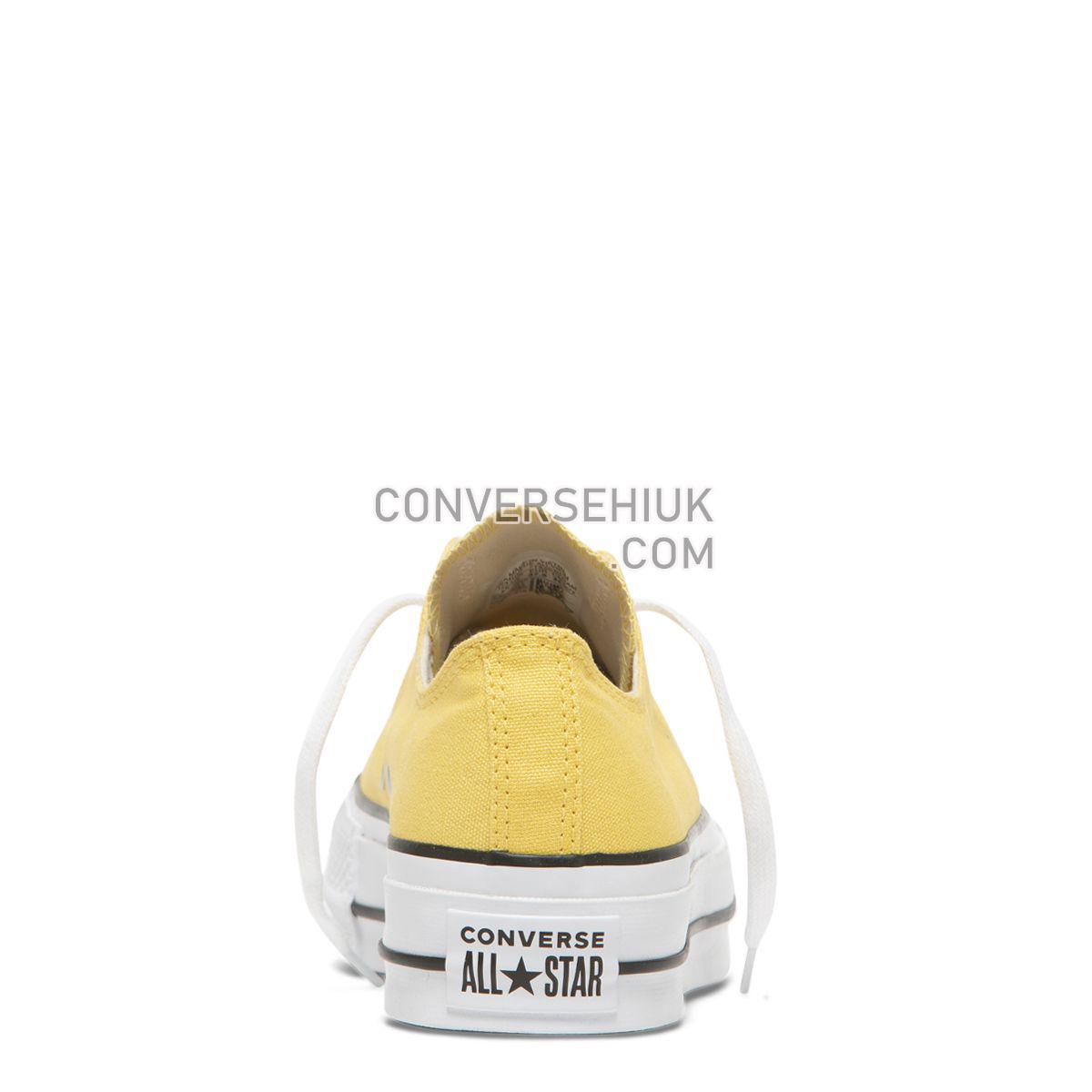 Converse Chuck Taylor All Star Seasonal Lift Low Top Butter Yellow Butter Yellow/Black/White 564385 Shoes