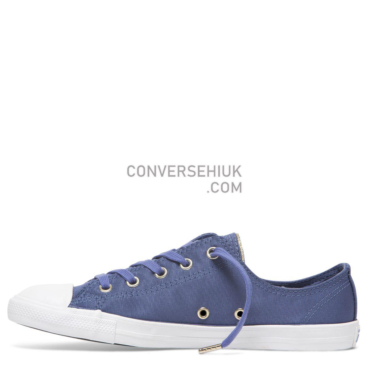 Converse Chuck Taylor All Star Dainty Summer Palms Low Top Washed Indigo Washed Indigo/Indigo Fog/Light Gold 564308 Shoes