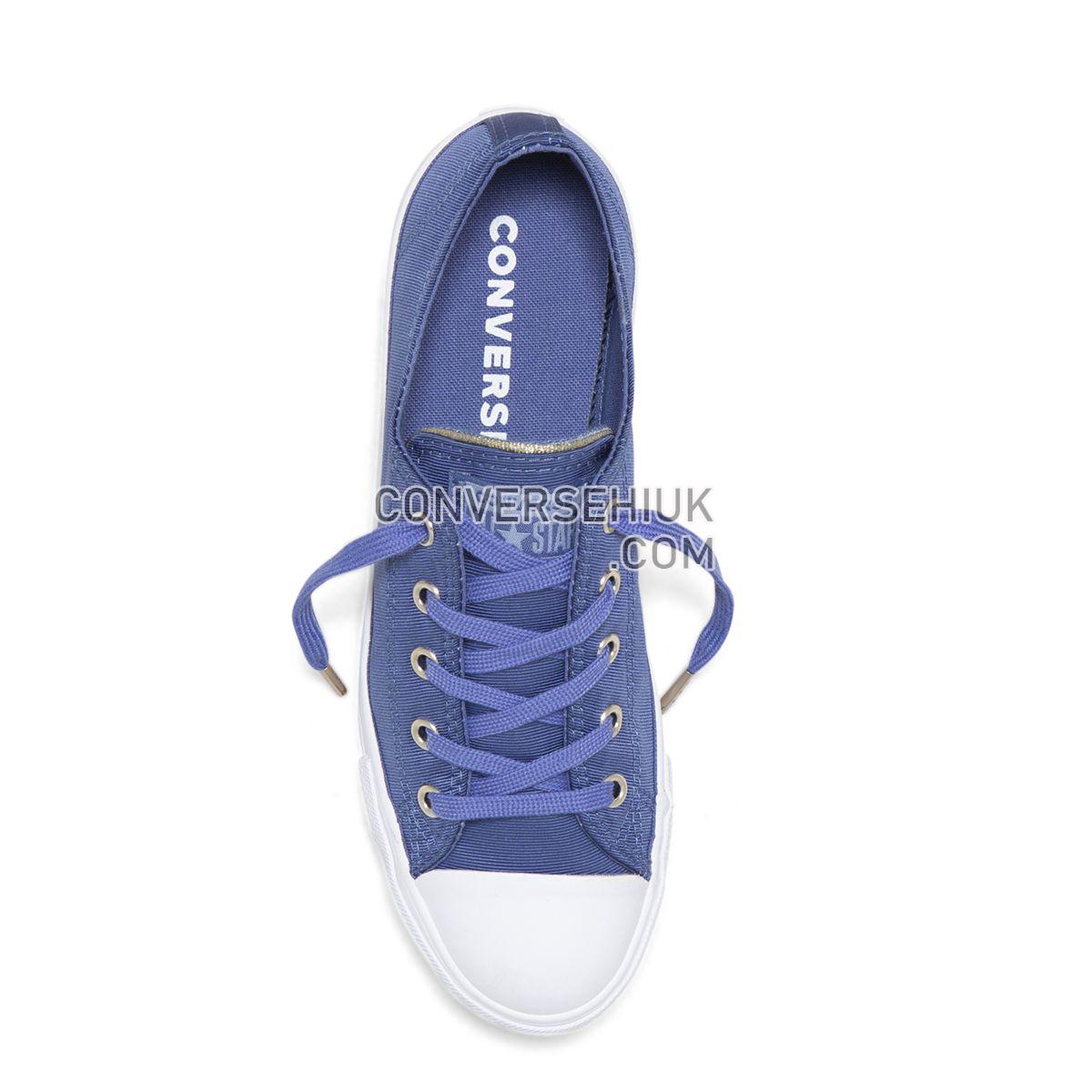 Converse Chuck Taylor All Star Dainty Summer Palms Low Top Washed Indigo Washed Indigo/Indigo Fog/Light Gold 564308 Shoes