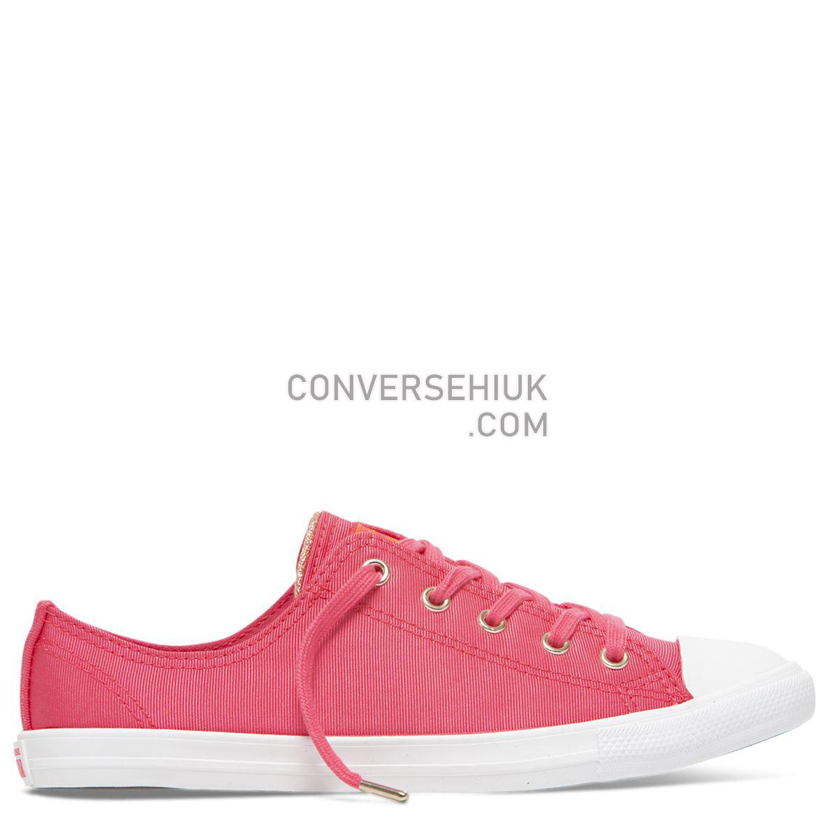 Converse Chuck Taylor All Star Dainty Summer Palms Low Top Strawberry Jam Strawberry Jam/Turf Orange/Light Gold 564306 Shoes