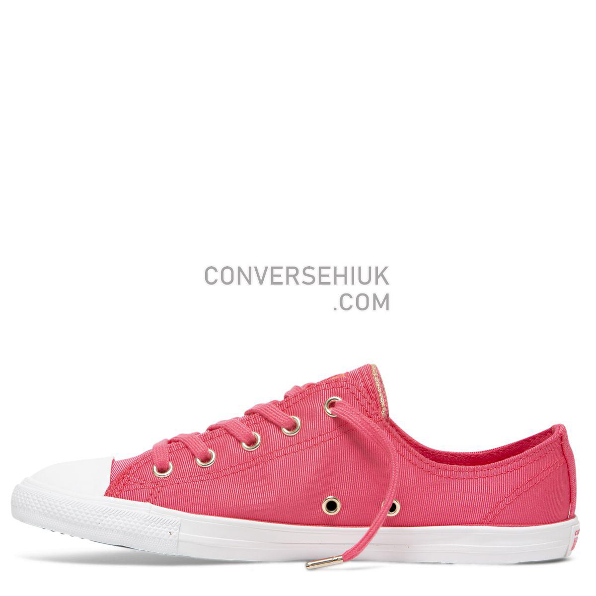 Converse Chuck Taylor All Star Dainty Summer Palms Low Top Strawberry Jam Strawberry Jam/Turf Orange/Light Gold 564306 Shoes