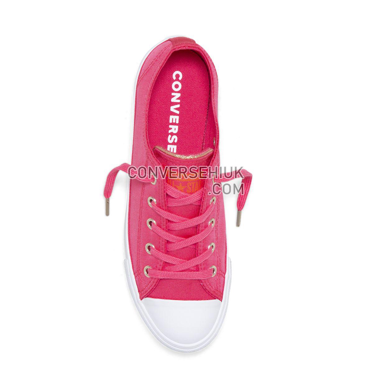 Converse Chuck Taylor All Star Dainty Summer Palms Low Top Strawberry Jam Strawberry Jam/Turf Orange/Light Gold 564306 Shoes