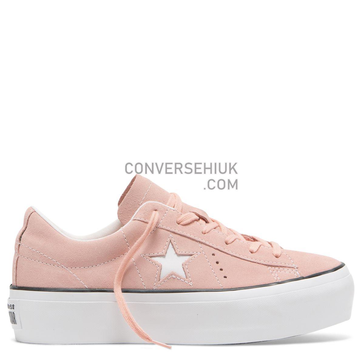 Converse One Star Platform Low Top Bleached Coral Bleached Coral/Black/White 564382 Shoes