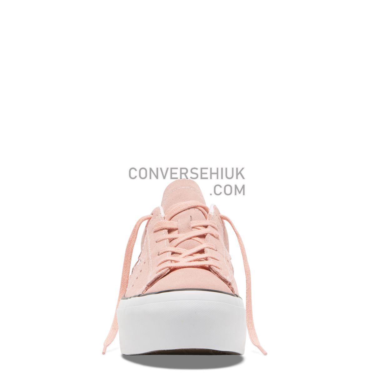 Converse One Star Platform Low Top Bleached Coral Bleached Coral/Black/White 564382 Shoes