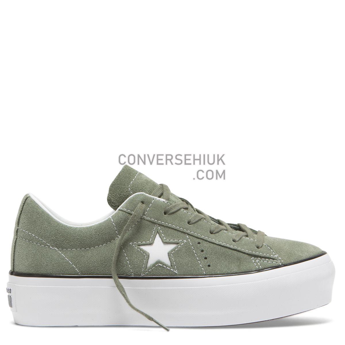 Converse One Star Platform Low Top Vintage Lichen Vintage Lichen/Black/White 564383 Shoes