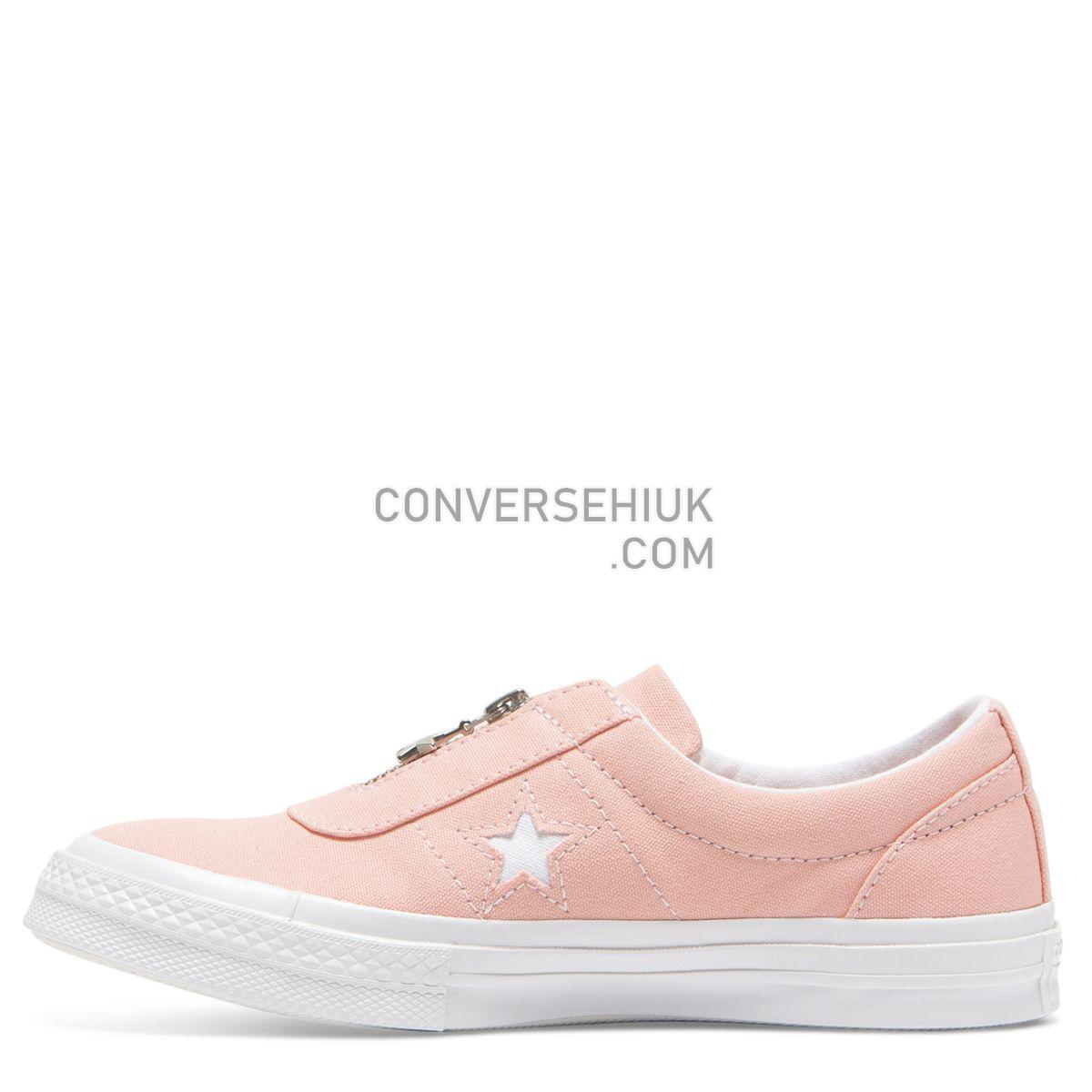 Converse One Star Sunbaked Slip Low Top Bleached Coral Bleached Coral/White/White 564204 Shoes