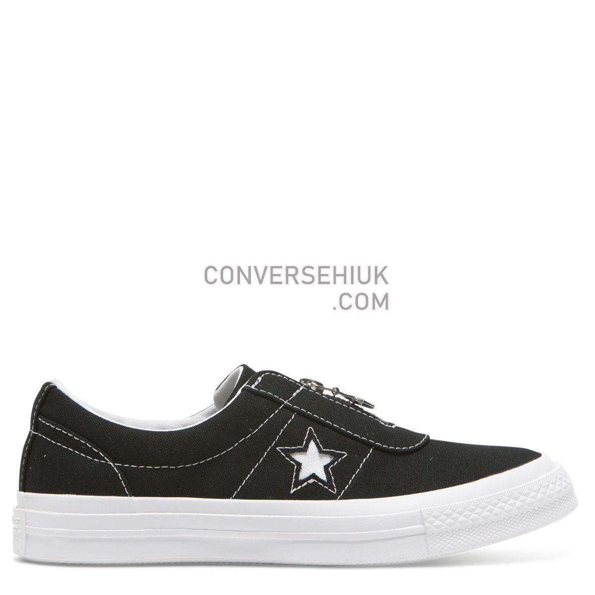 Converse One Star Sunbaked Slip Low Top Black Black/White/White 564206 Shoes