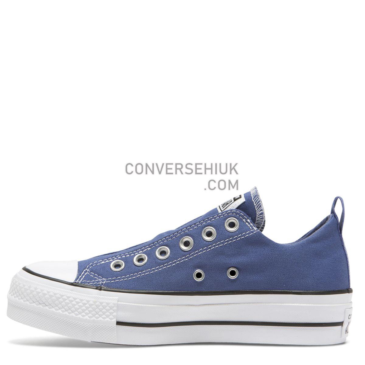 Converse Chuck Taylor All Star Lift Cali Mood Slip Low Top Washed Indigo Washed Indigo/White/Black 564339 Shoes