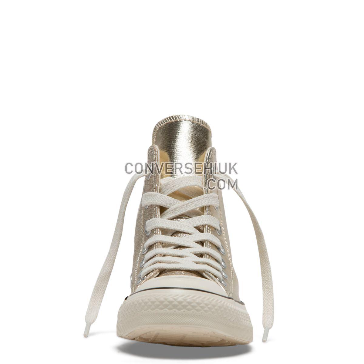 Converse Chuck Taylor All Star Shiny Metal High Top Light Gold Light Gold/Egret/Black 564851 Shoes