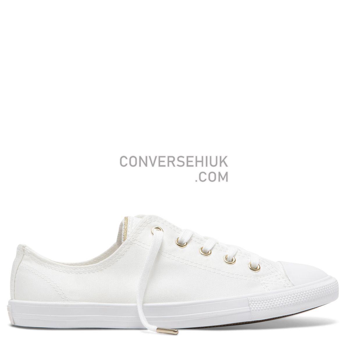 Converse Chuck Taylor All Star Dainty Summer Palms Low Top White White/Egret/Light Gold 564309 Shoes