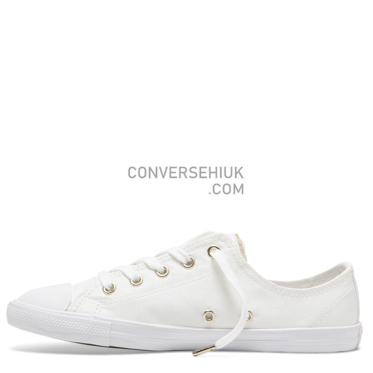 Converse Chuck Taylor All Star Dainty Summer Palms Low Top White White/Egret/Light Gold 564309 Shoes