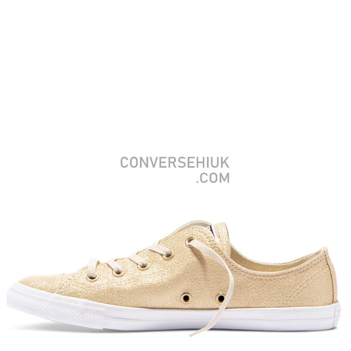 Converse Chuck Taylor All Star Dainty Precious Metals Low Top Light Twine Light Twine/Light Twine/White 561713 Shoes