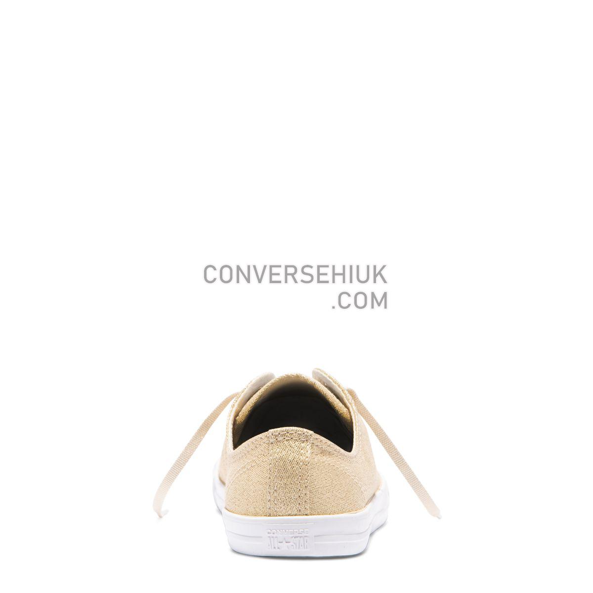 Converse Chuck Taylor All Star Dainty Precious Metals Low Top Light Twine Light Twine/Light Twine/White 561713 Shoes