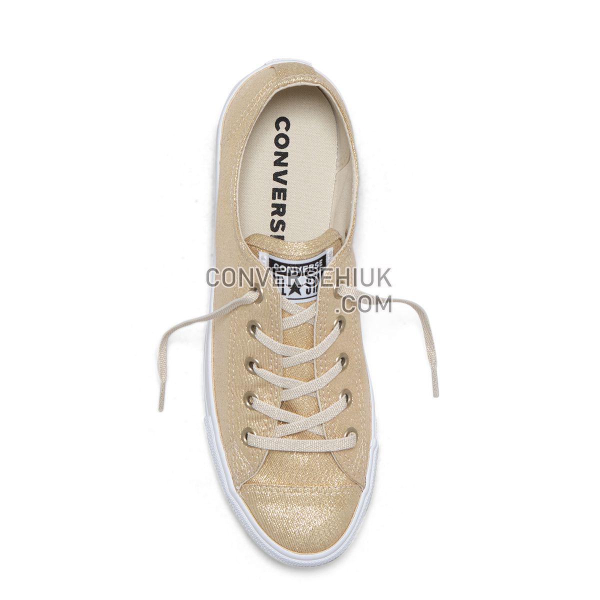 Converse Chuck Taylor All Star Dainty Precious Metals Low Top Light Twine Light Twine/Light Twine/White 561713 Shoes