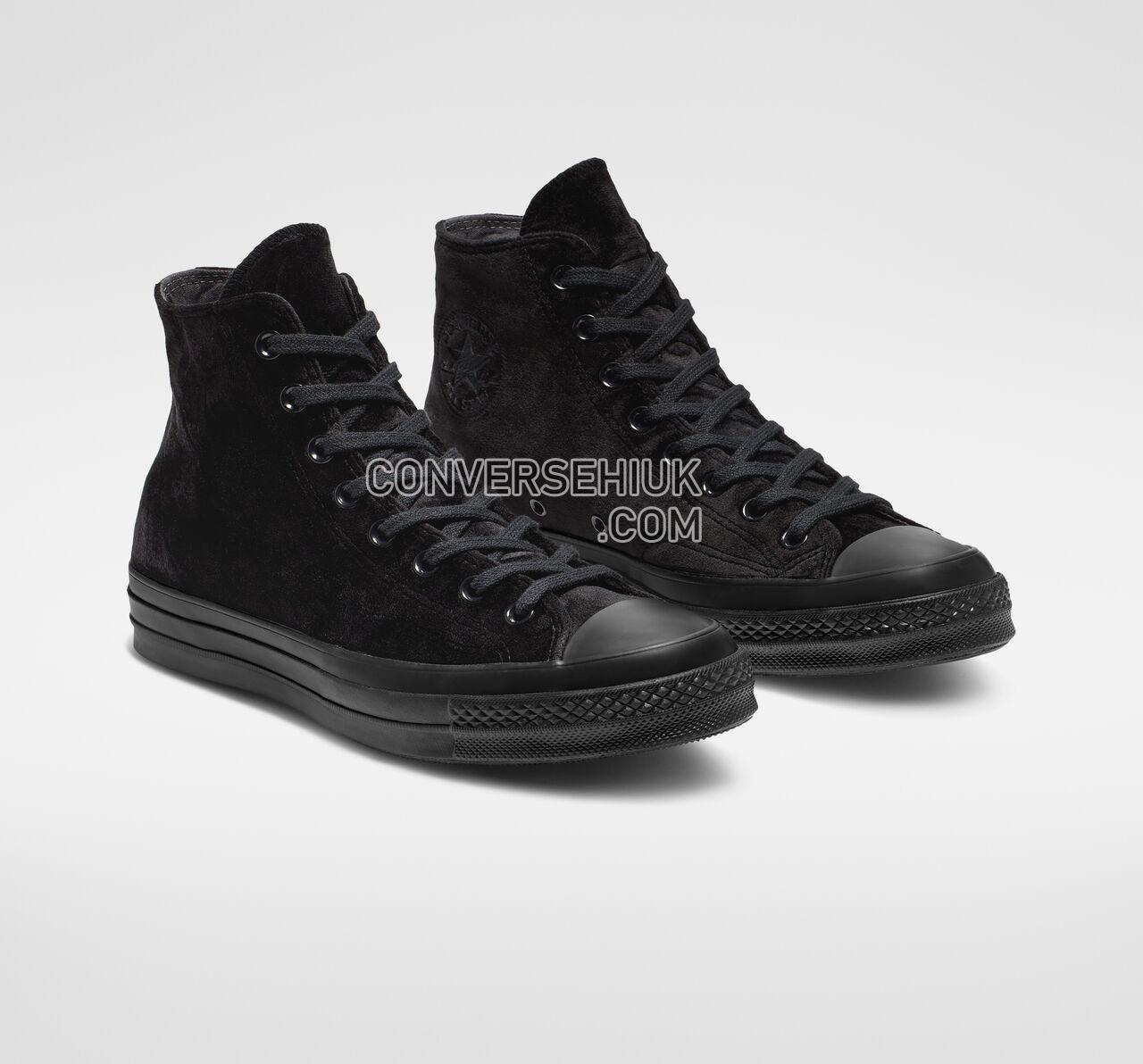 Converse Chuck 70 Velvet High Top Black/Black/Black 165170C Shoes