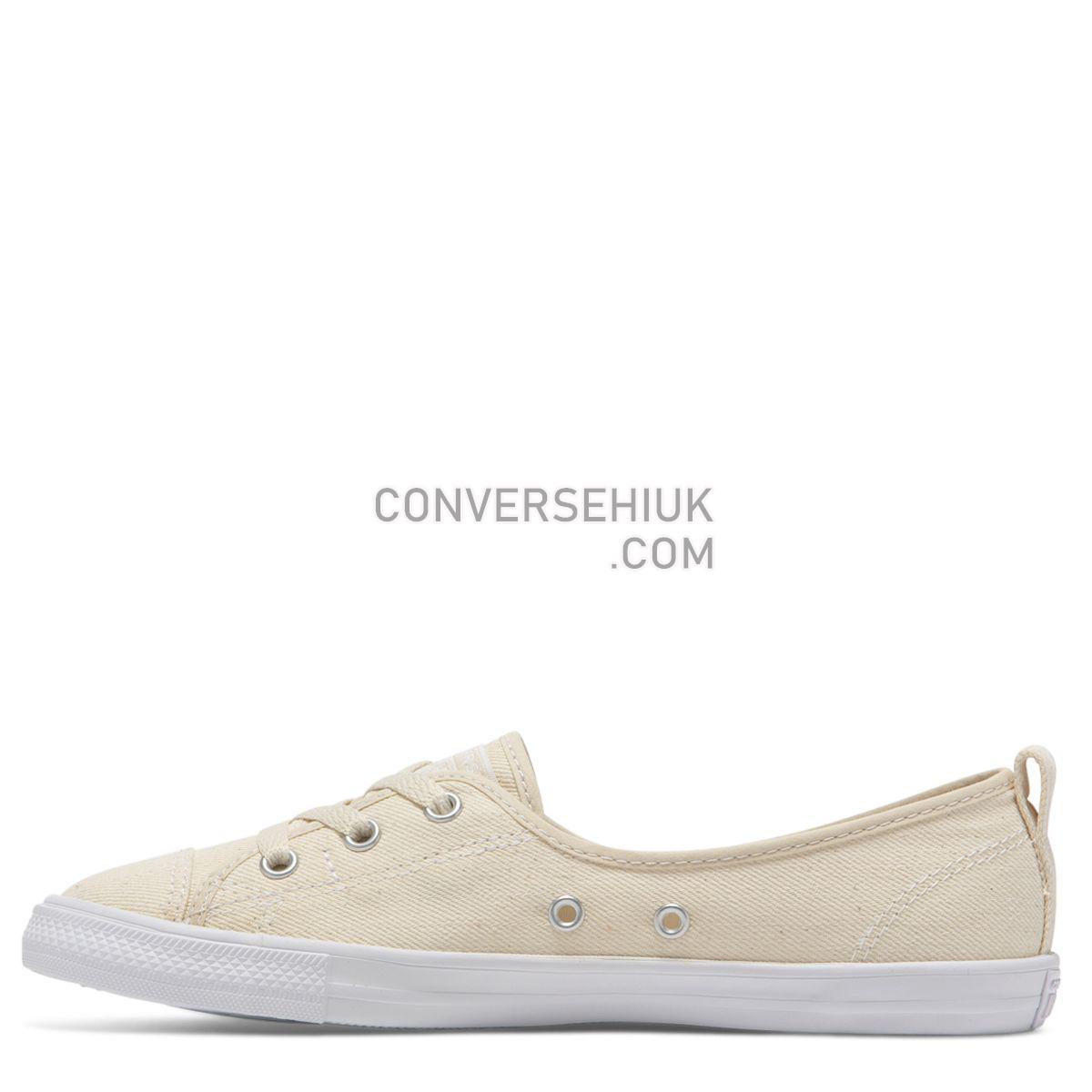 Converse Chuck Taylor All Star Ballet Lace Hearts Slip Natural Natural Ivory/White/Garnet 563494 Shoes